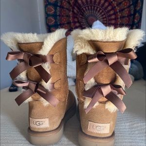 Brown Bow Tie Ugg Boots